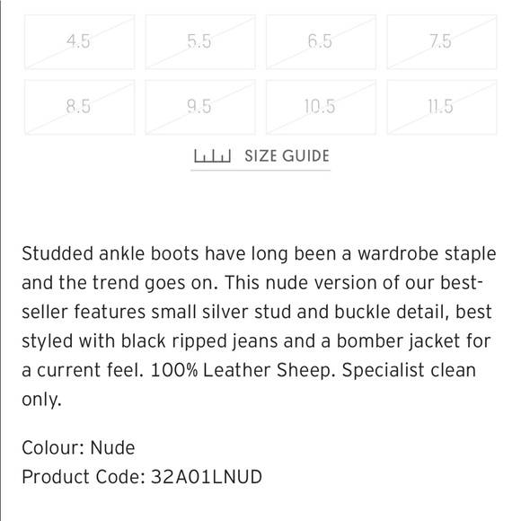 NWOT Topshop Amy Studded Tank Ankle Boots - Picture 2 of 8